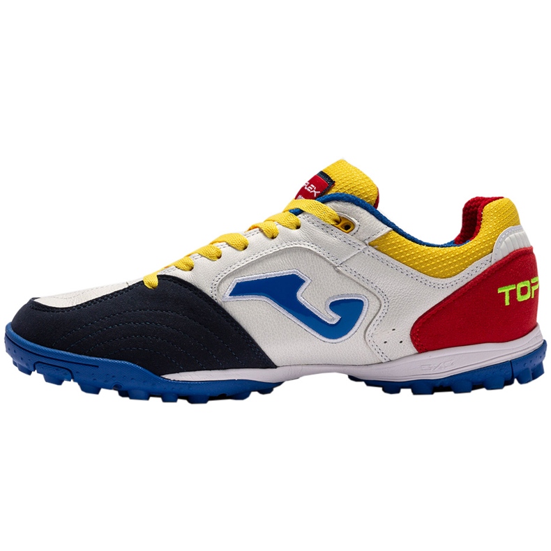 Fotbalové boty Joma Top Flex 2216 Turf, bílá a červená bílý bílý 2