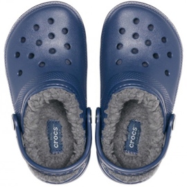 Dětské dřeváky Crocs Lined Clog, tmavě modrá 207009 459 2