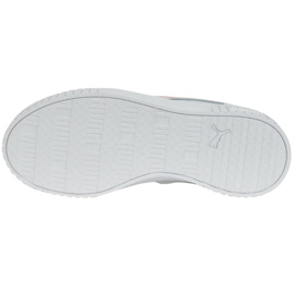 Puma Carina 2.0 Jr bílo-růžové dětské boty 386185 05 bílý 5