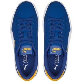 Dětské boty Puma Smash v2 Buck Jr. blue 365182 47 modrý 2