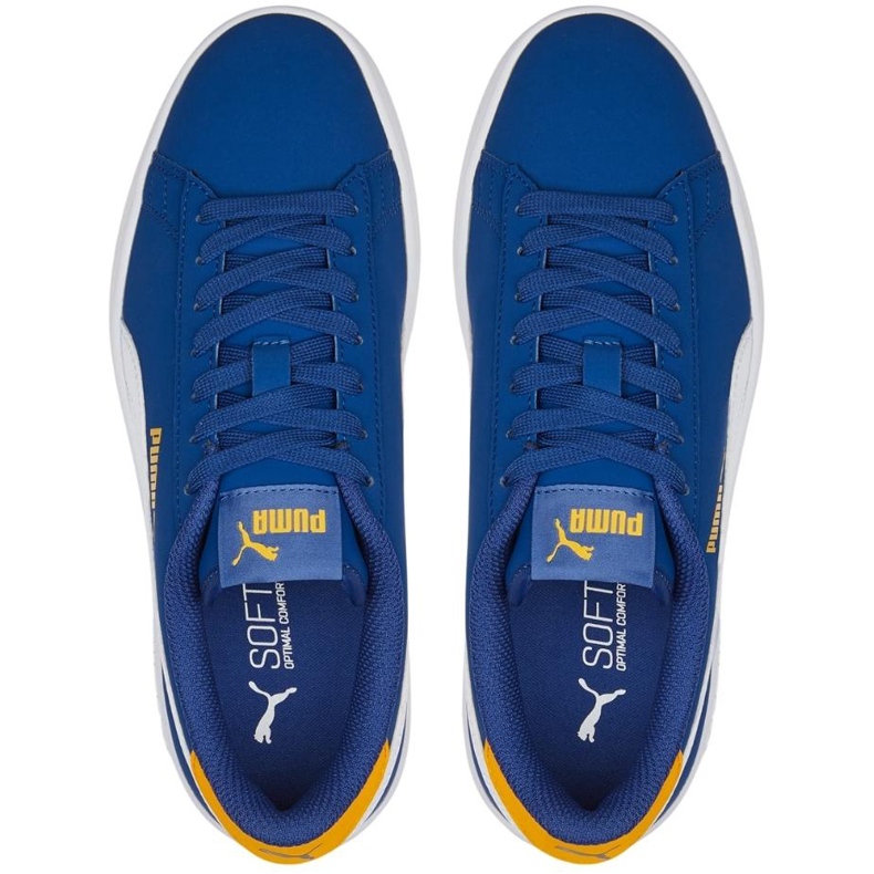 Dětské boty Puma Smash v2 Buck Jr. blue 365182 47 modrý 2