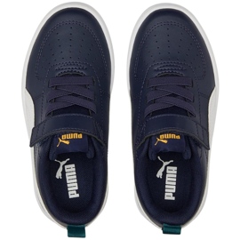 Dětské boty Puma Rickie Ac Ps, tmavě modrá a bílá 385836 07 modrý 2