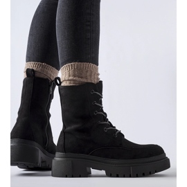 Černé tenisky s masivní podrážkou Riel černý 2