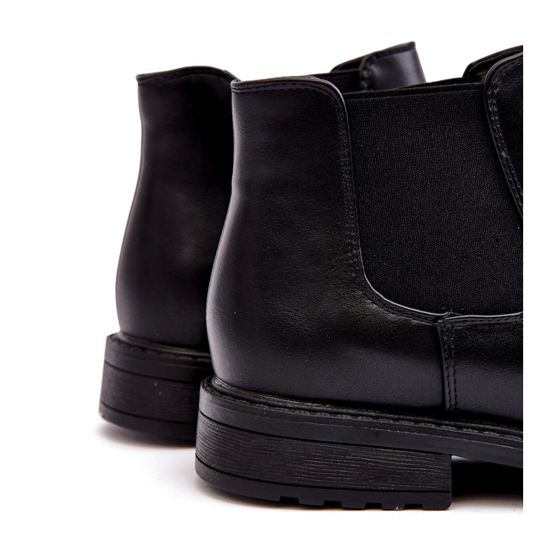 Diamantique Pánské Chelsea Boots Low Black Dymidi černá 2