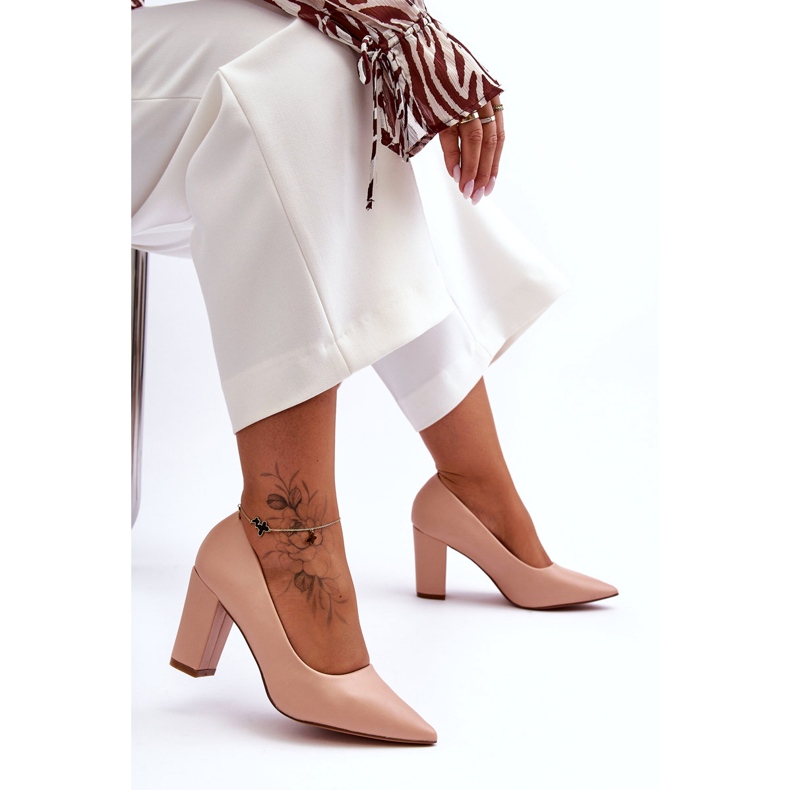 Diamantique Klasické lodičky na podpatku Nude Odessa béžový 4