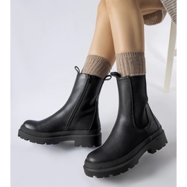 Černé mírně zateplené kotníkové boty Bethesda černá 1 Černé mírně zateplené kotníkové boty Bethesda černá 1