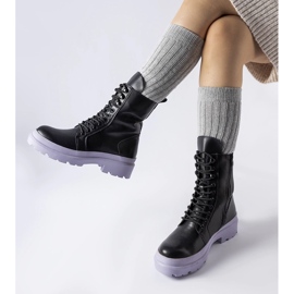 Černé tenisky s barevnou podrážkou Quennie černá 1