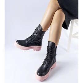 Černé tenisky s barevnou podrážkou Quennie černá 1