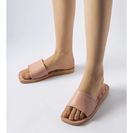 Růžové gumové žabky Chatigny bílý 1 Růžové gumové žabky Chatigny bílý 1