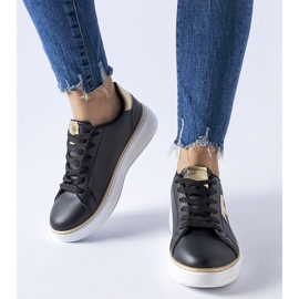 Černozlaté sportovní tenisky Fraggle černý 1