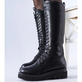 Černé dlouhé zateplené dělníky Padernello černá 2