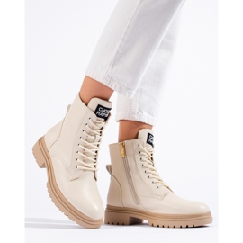 W. Potocki Béžové dámské pracovní kalhoty značky Potocki béžový 1 W. Potocki Béžové dámské pracovní kalhoty značky Potocki béžový 1