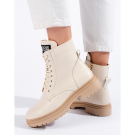 W. Potocki Béžové dámské pracovní kalhoty značky Potocki béžový 2 W. Potocki Béžové dámské pracovní kalhoty značky Potocki béžový 2