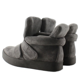 GF-jx29 Šedé semišové tenisky šedá 1