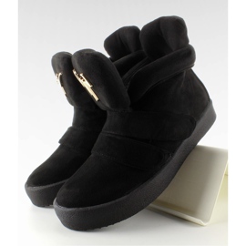 GF-jx29 Černé semišové tenisky černá 2