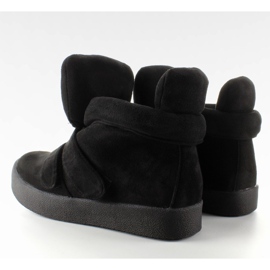 GF-jx29 Černé semišové tenisky černá 1