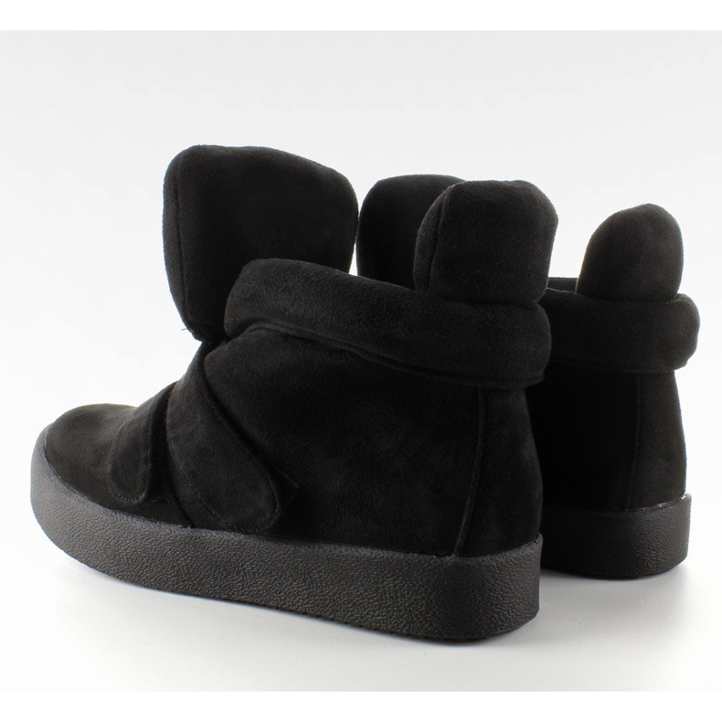 GF-jx29 Černé semišové tenisky černá 1