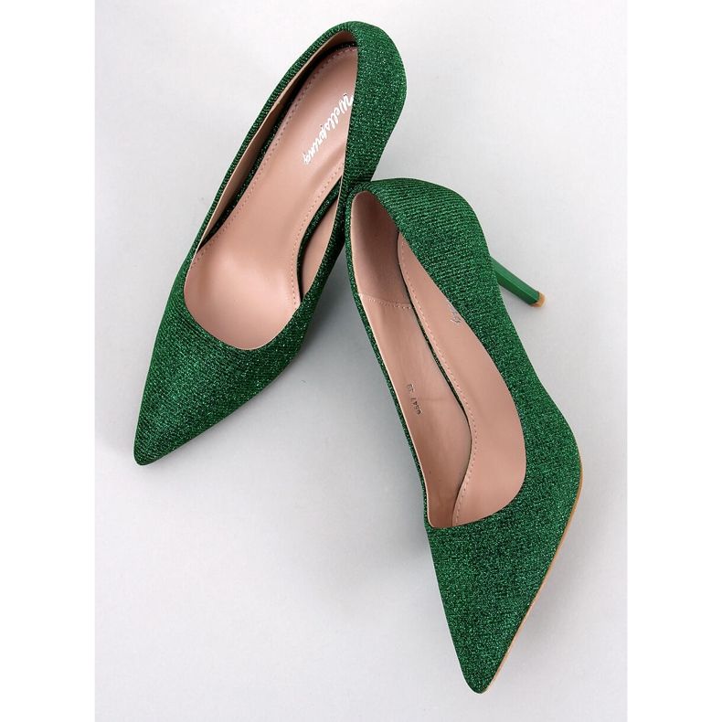 Dámské vysoké podpatky Maineri Green zelený 1