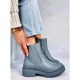 Kozačky Carey LT.BLUE Jodhpur modrý 2 Kozačky Carey LT.BLUE Jodhpur modrý 2