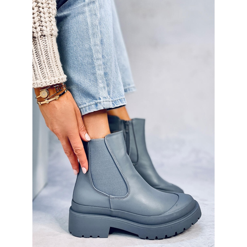 Kozačky Carey LT.BLUE Jodhpur modrý 2 Kozačky Carey LT.BLUE Jodhpur modrý 2