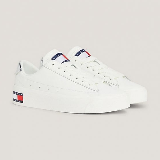 Boty Tommy Hilfiger Vulc Lealther Plat Lc M EN0EN02284YBL bílý 1