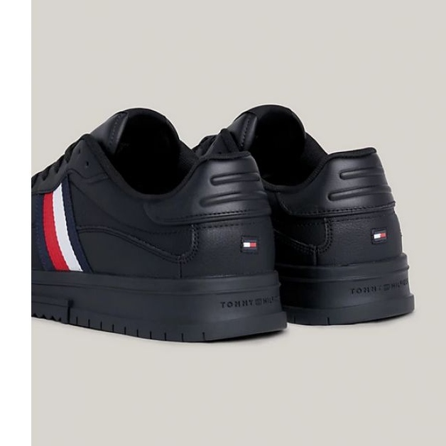 Boty Tommy Hilfiger Supercup Leather Stripes M FM0FM048240GQ černý 1