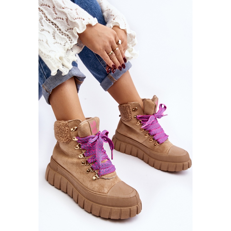Hnědé Ralotta Izolované Trapper Boty Na Silné Podrážce hnědý 1