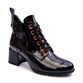 Nízké patentované kotníkové boty S.Barski MR870-66 Black černý 7