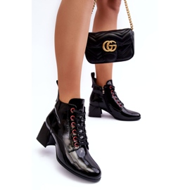 Nízké patentované kotníkové boty S.Barski MR870-66 Black černá 6