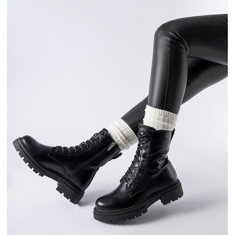 Černé zateplené boty Heights černá 2