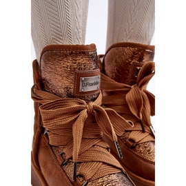 Dámské sněhule s vázáním D.Franklin DFSH370006 Brown hnědý 1