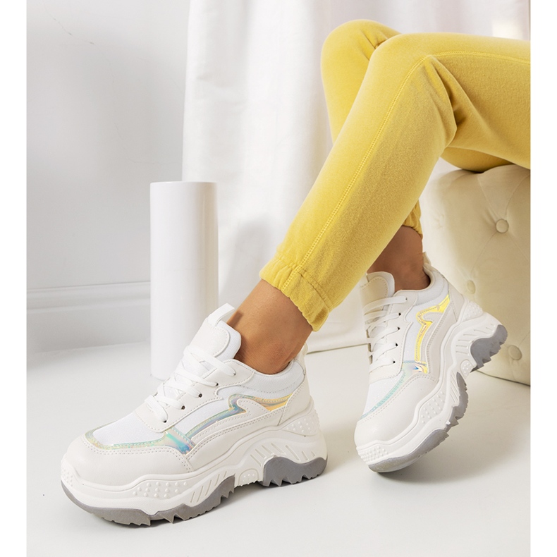 Béžové tenisky Gossett bílý 1 Béžové tenisky Gossett bílý 1