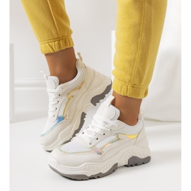 Béžové tenisky Gossett bílý 2 Béžové tenisky Gossett bílý 2