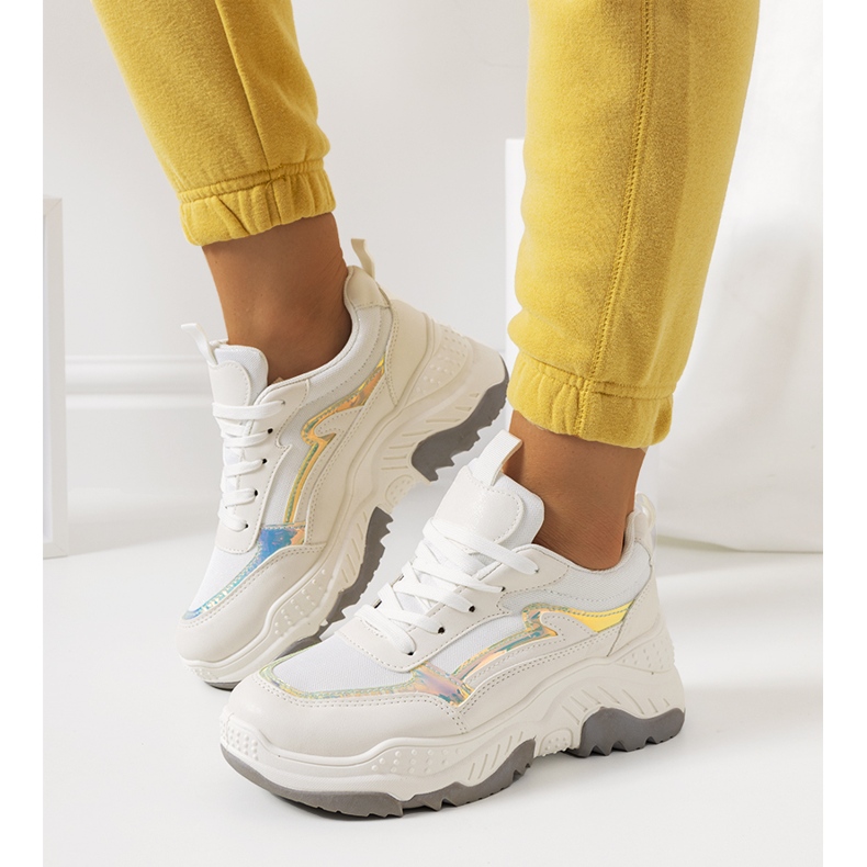 Béžové tenisky Gossett bílý 2 Béžové tenisky Gossett bílý 2