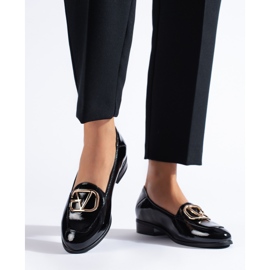 W. Potocki Dámské černé lakované boty Potocki černý 2