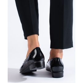 W. Potocki Dámské černé lakované boty Potocki černý 1