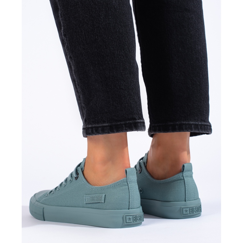 Dámské tmavě zelené tenisky Big Star LL274019 zelená 1 Dámské tmavě zelené tenisky Big Star LL274019 zelená 1