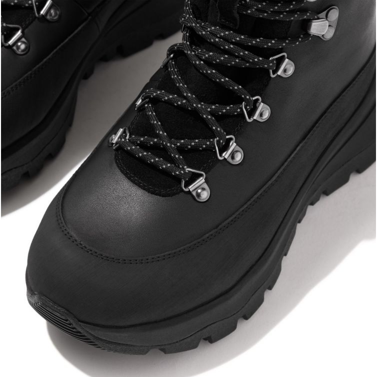 FitFlop Neo-D-Hyker voděodolná tkanina/semišové vycházkové boty W GP3-090 černý 1