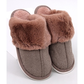 Pánské pantofle s rybí kostí Gregory Mocca béžový 1