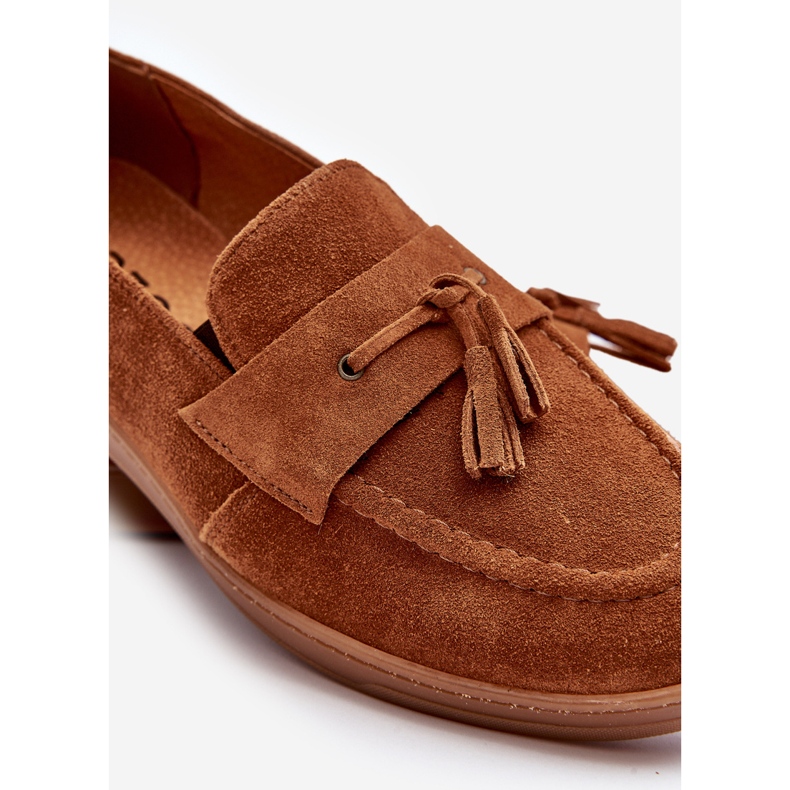 Pánské semišové mokasíny Zazoo 1566 Brown hnědý 1