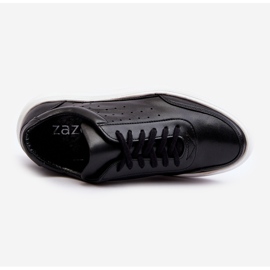 Pánské kožené sportovní boty Zazoo 1544 Black černý 1