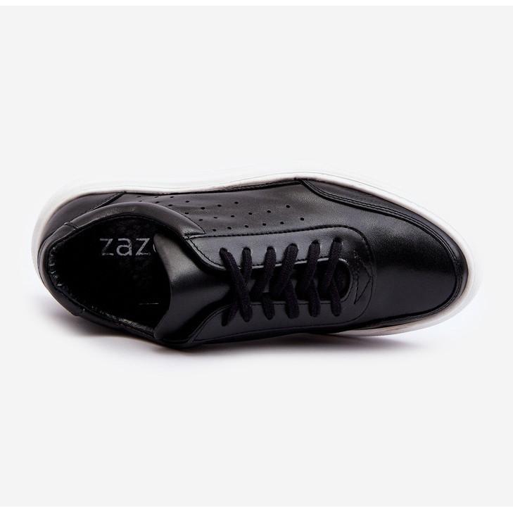 Pánské kožené sportovní boty Zazoo 1544 Black černý 1