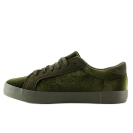 Sametové tenisky BL70P Dark Green zelený 1