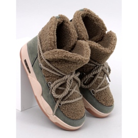 Zateplené sněhule Remal Green zelený 1