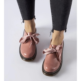 Růžové boty s ozdobnou mašlí od Rodriguez růžový 1