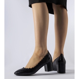 Černé lodičky Remanzacco na vysokém podpatku černá 1