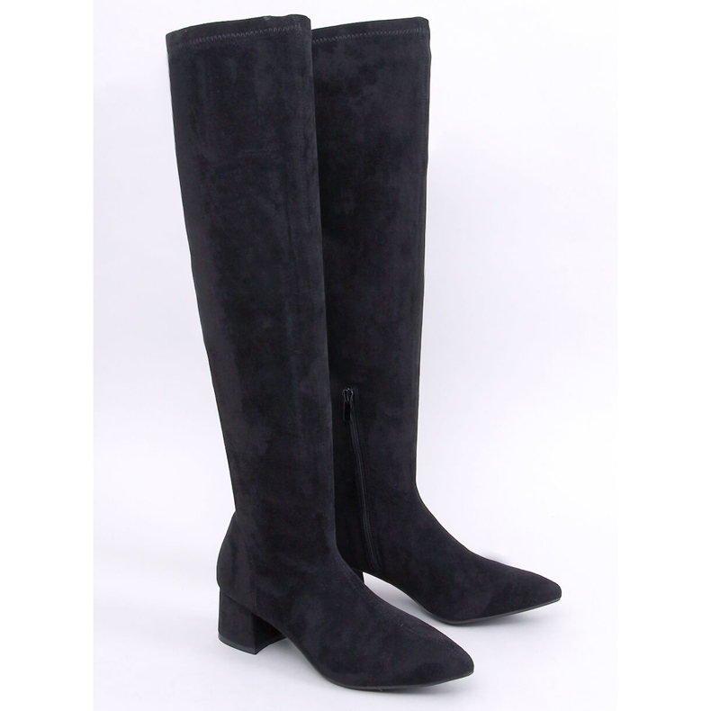 Diondre Black mušketýři na nízkém podpatku černá 1 Diondre Black mušketýři na nízkém podpatku černá 1