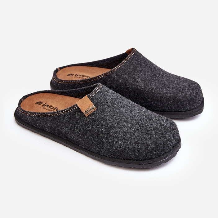 Pánské preventivní pantofle Inblu, tmavě šedé SI000001 šedá 1