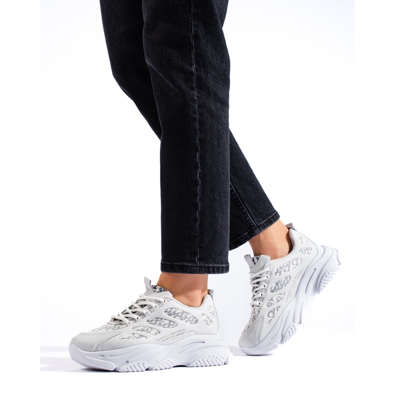 Dámské tenisky Shelovet na silné podrážce, šedé šedá 1