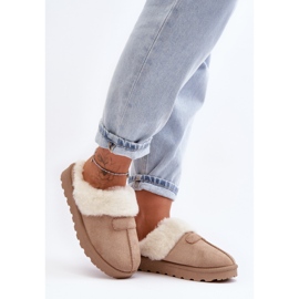 Dámské sněhule s ovčí kůží béžová Villene béžový 1